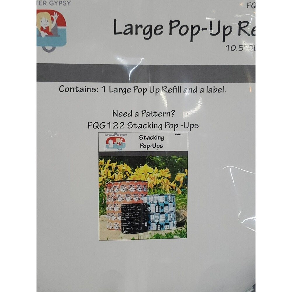 Fat Quarter‎ Gypsy - Large Pop-Up Refill/FQG124/10.5" Diameter/Template Included - Picture 4 of 14